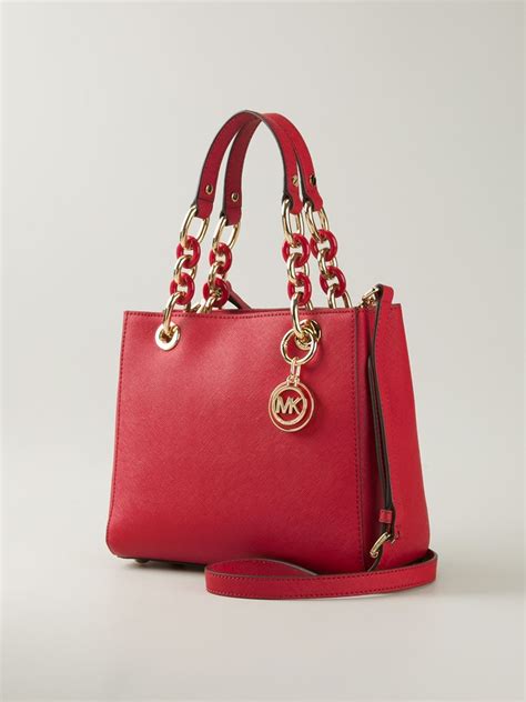 michael kors red flower bag|Michael Kors fruit bag.